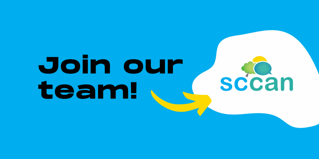 Image of SCCAN logo and copy saying "Join our team"